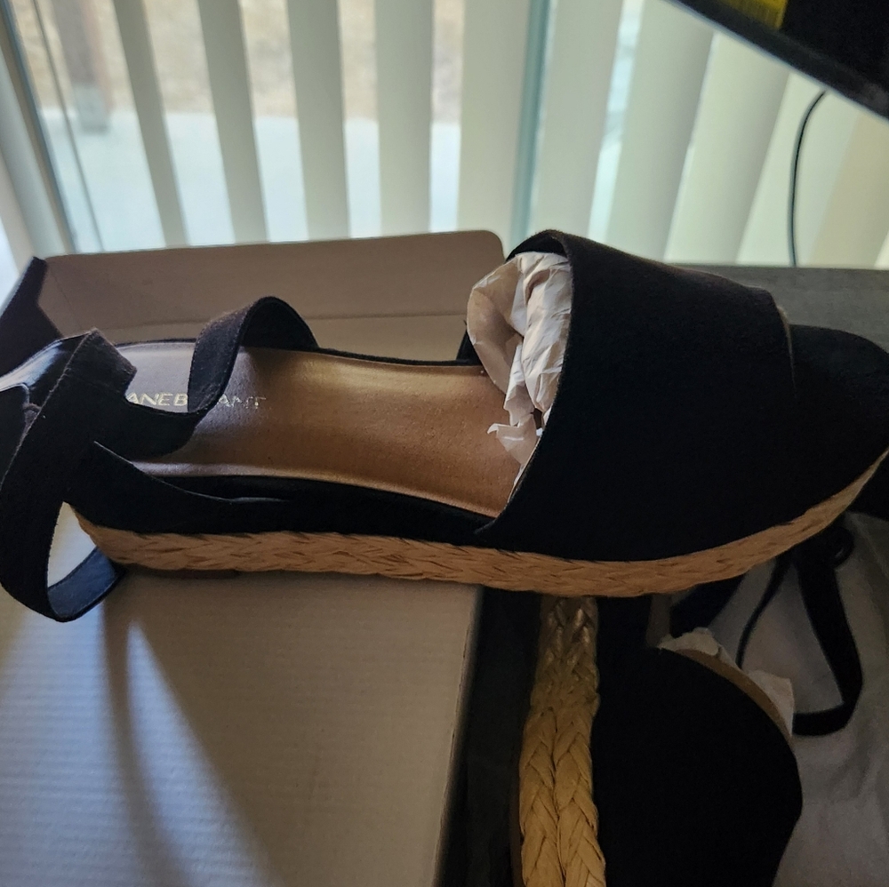 Black Stallion Ankle Wrap Sandals 12w